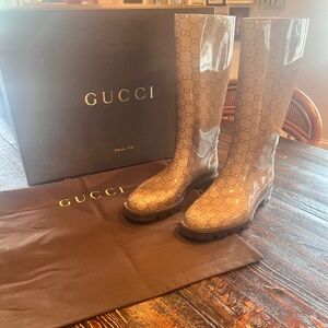 GUCCI RUBBER RAIN BOOTS
